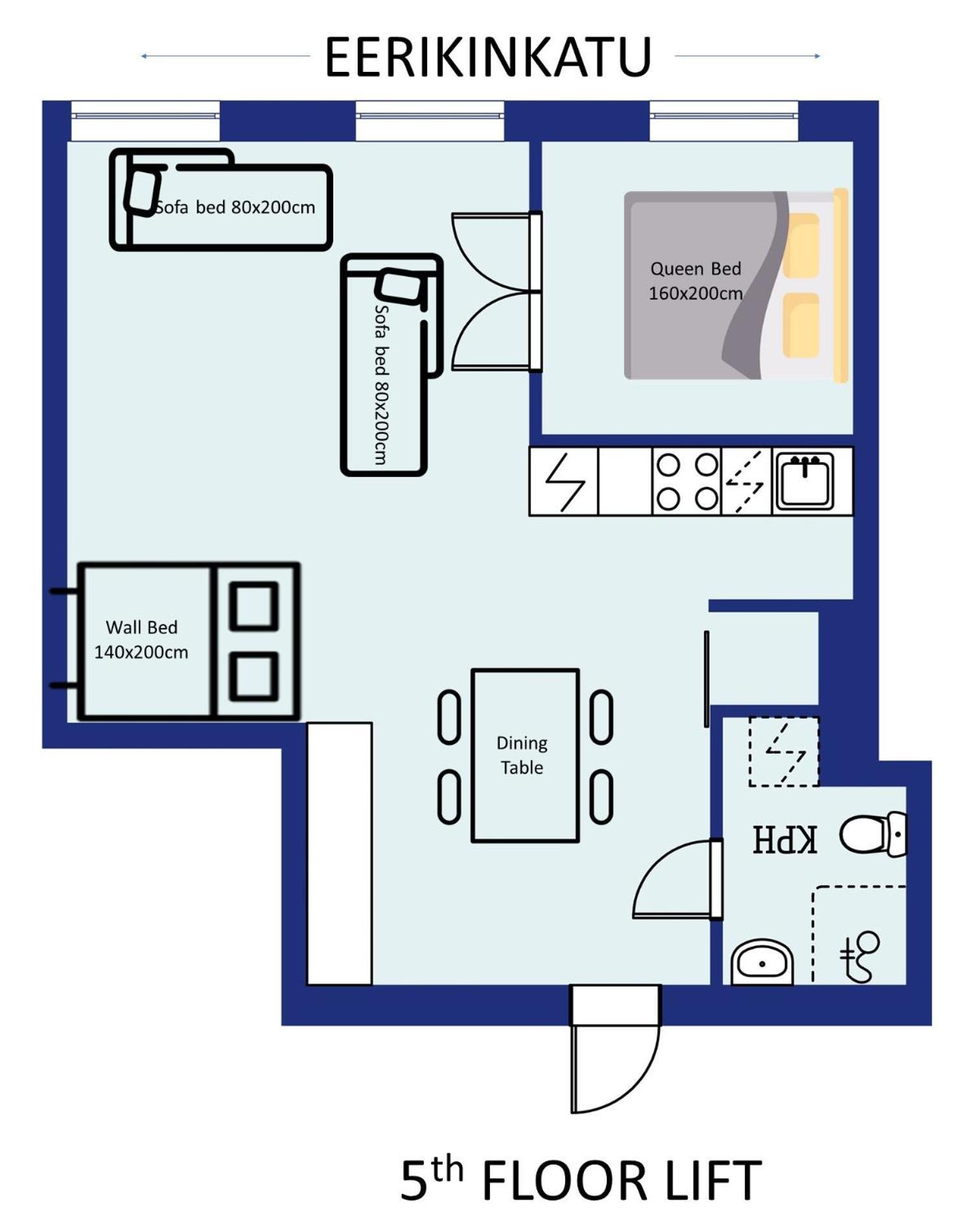 Scandic Primo Apartments - Eerikinkatu 46M2 Helsingfors Exteriör bild